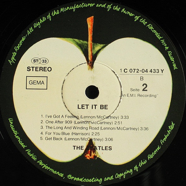 The Beatles : Let It Be (LP, Album, RE)
