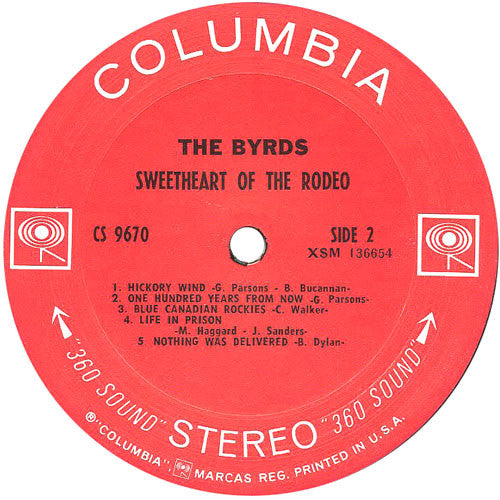 The Byrds : Sweetheart Of The Rodeo (LP, Album)