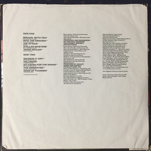 Malice (2) : In The Beginning (LP, Album)
