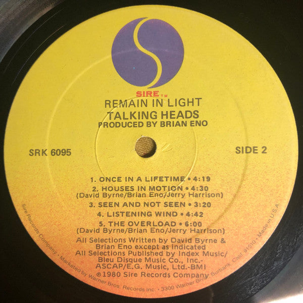 Talkingheads* : Remain In Light (LP, Album, Spe)