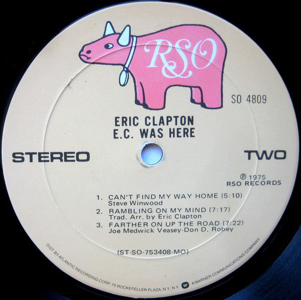 Eric Clapton : E.C. Was Here (LP, Album, MO )