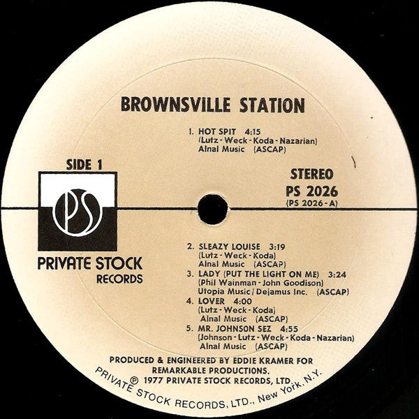 Brownsville Station : Brownsville Station (LP, Album)