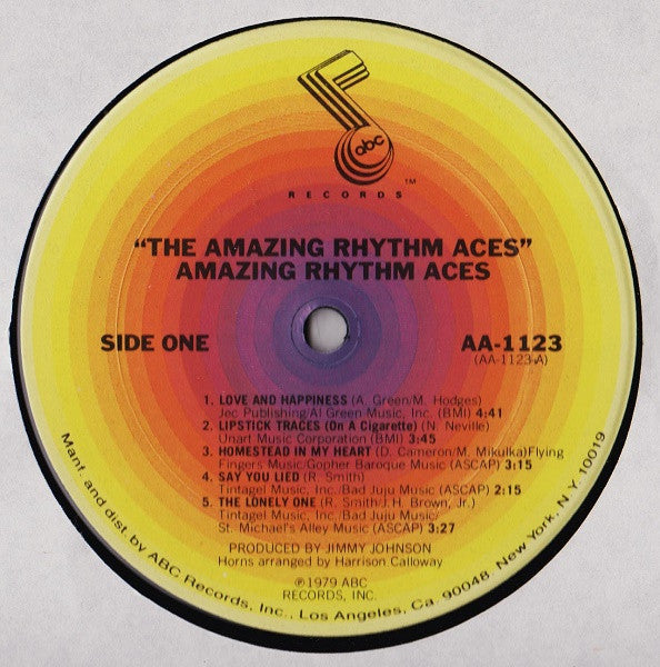 The Amazing Rhythm Aces : Amazing Rhythm Aces (LP, Album)