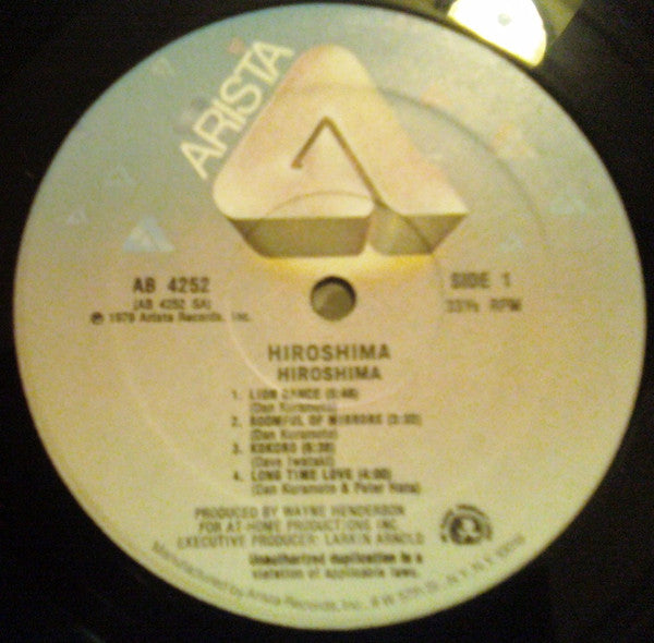 Hiroshima (3) : Hiroshima (LP, Album)