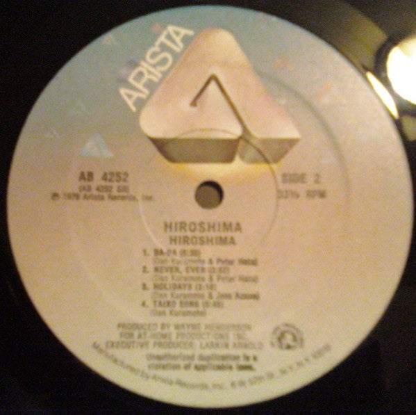 Hiroshima (3) : Hiroshima (LP, Album)