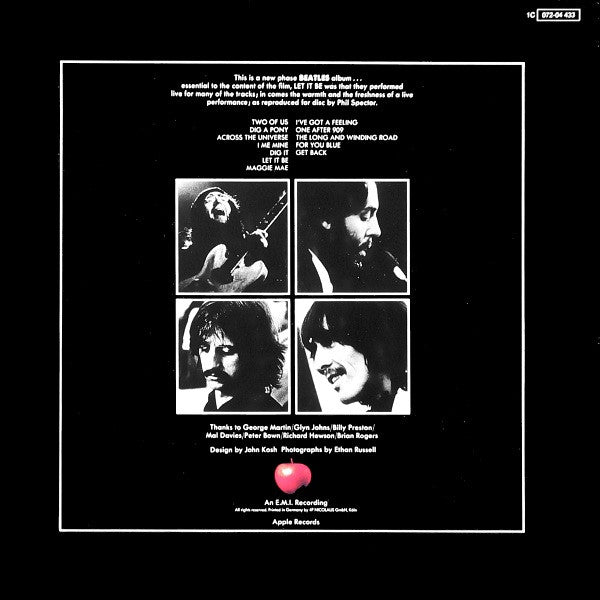 The Beatles : Let It Be (LP, Album, RE)