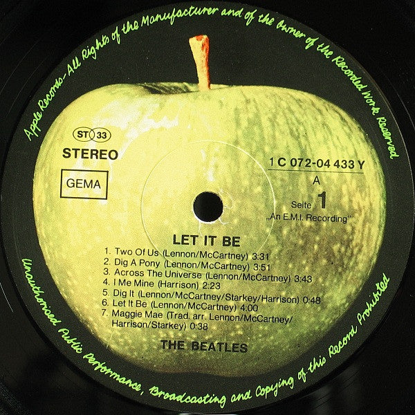 The Beatles : Let It Be (LP, Album, RE)