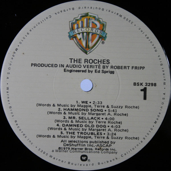 The Roches : The Roches (LP, Album, Jac)