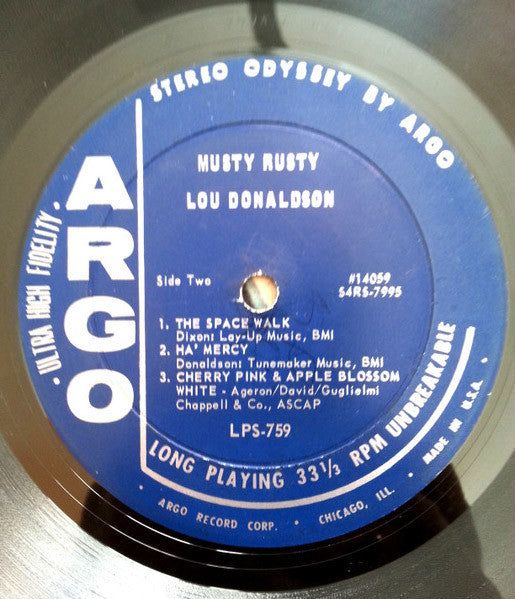 Lou Donaldson : Musty Rusty (LP, Album)