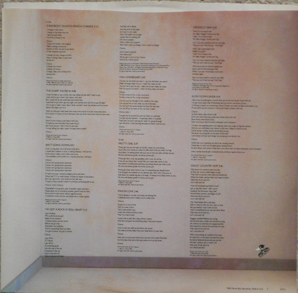 Eric Clapton : Money And Cigarettes (LP, Album, Club)