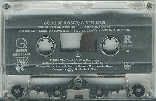 Guns N' Roses : G N' R Lies (Cass, Album, SR)