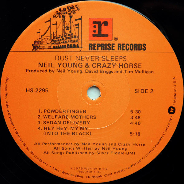 Neil Young & Crazy Horse : Rust Never Sleeps (LP, Album, Los)