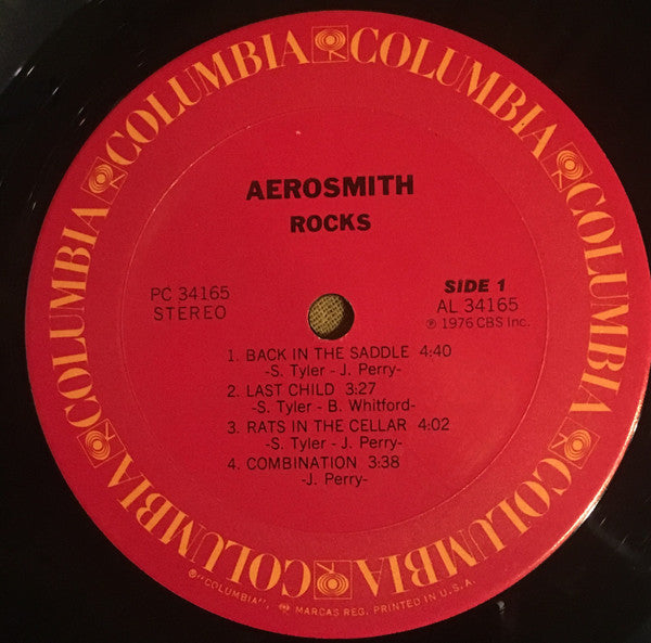 Aerosmith : "Rocks" (LP, Album, Ter)