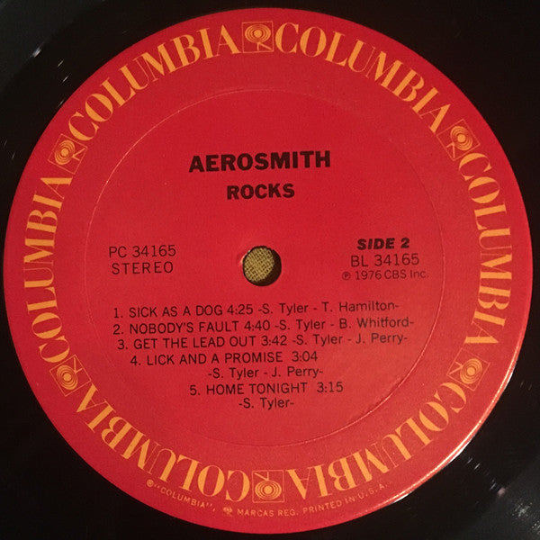 Aerosmith : "Rocks" (LP, Album, Ter)