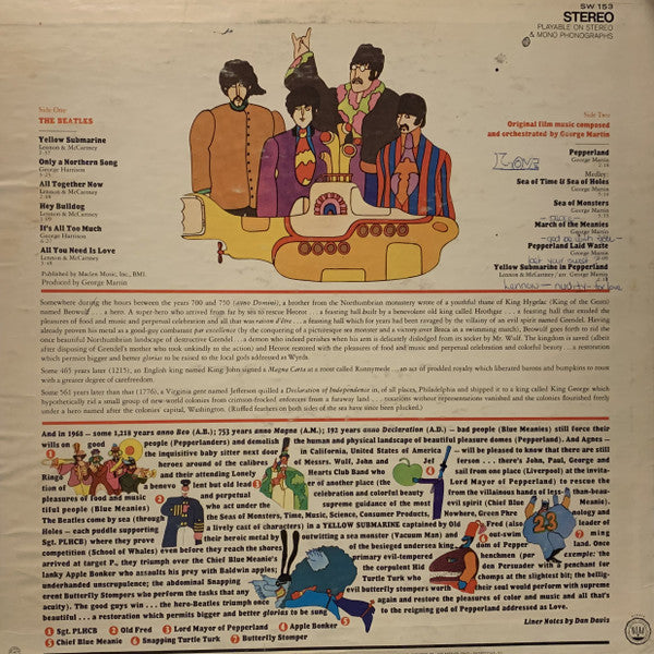 The Beatles : Yellow Submarine (LP, Album, Win)