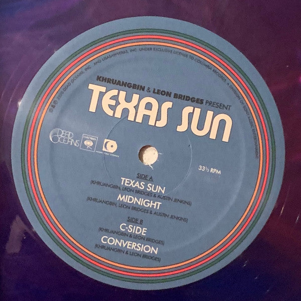 Khruangbin & Leon Bridges : Texas Sun (12", EP, Ltd, Pur)