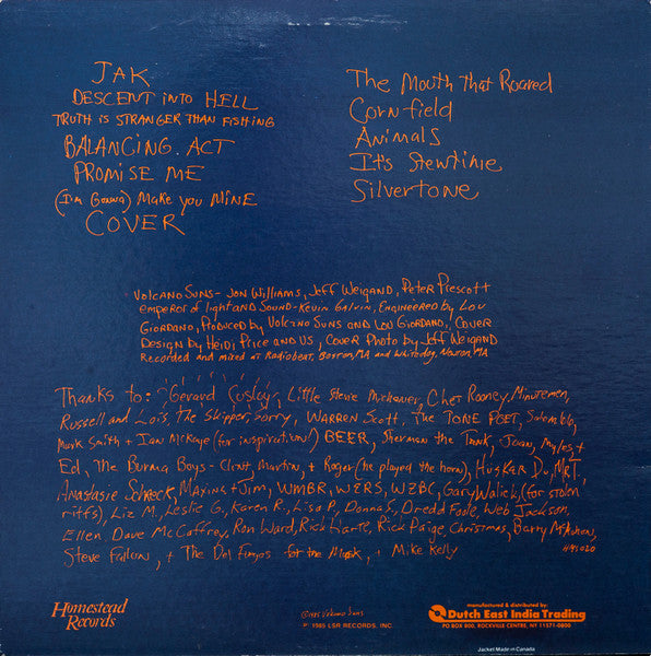 Volcano Suns : The Bright Orange Years (LP, Album, RE, Red)