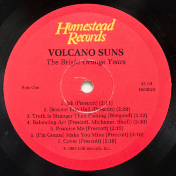 Volcano Suns : The Bright Orange Years (LP, Album, RE, Red)