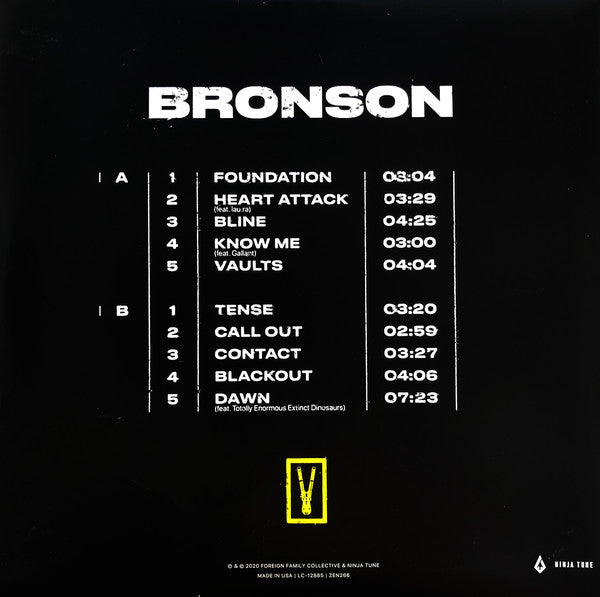Bronson (13) : Bronson (LP, Album, Ltd, S/Edition, Bla)