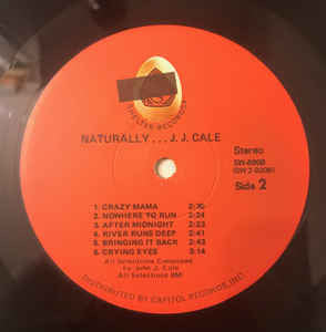 J.J. Cale : Naturally (LP, Album, RP, Jac)