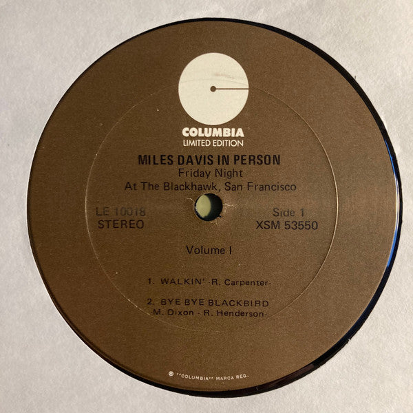 Miles Davis : In Person, Friday Night At The Blackhawk, San Francisco, Volume I (LP, Album, RE, 4)