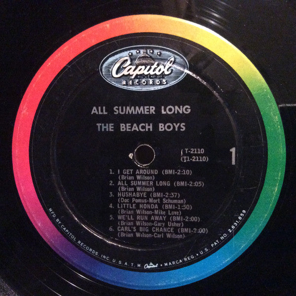 The Beach Boys : All Summer Long (LP, Album, Mono, Wad)