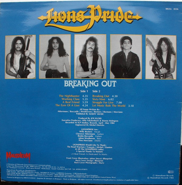 Lions Pride : Breaking Out (LP, Album)
