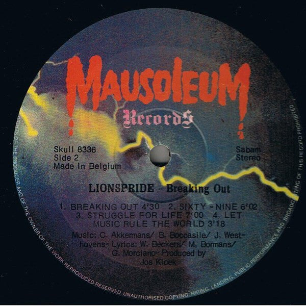 Lions Pride : Breaking Out (LP, Album)