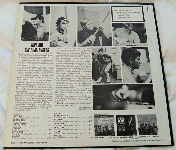 The Challengers : Wipe Out (LP, Album)