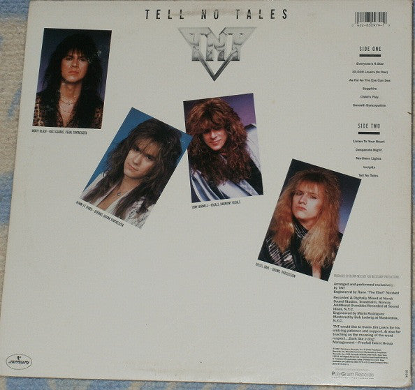 TNT (15) : Tell No Tales (LP, Album)