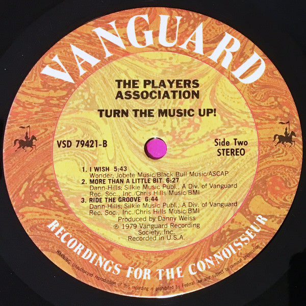 The Players Association : Turn The Music Up! (LP, Album)