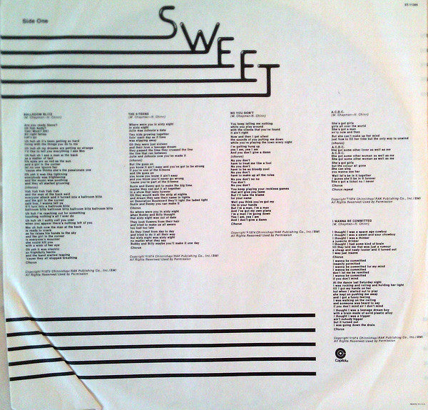 Sweet* : Desolation Boulevard (LP, Album, Jac)
