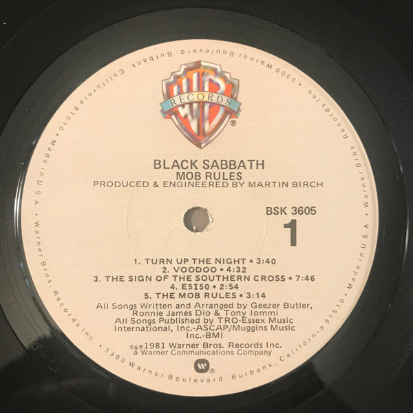 Black Sabbath : Mob Rules (LP, Album, Win)
