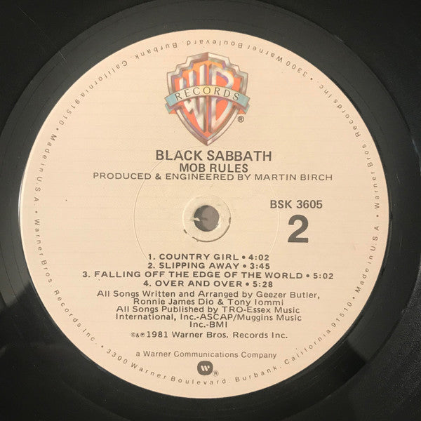 Black Sabbath : Mob Rules (LP, Album, Win)
