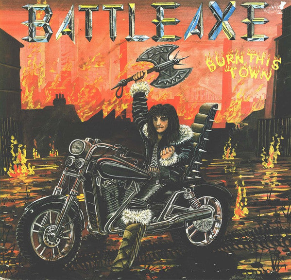 Battleaxe : Burn This Town (LP, Album)