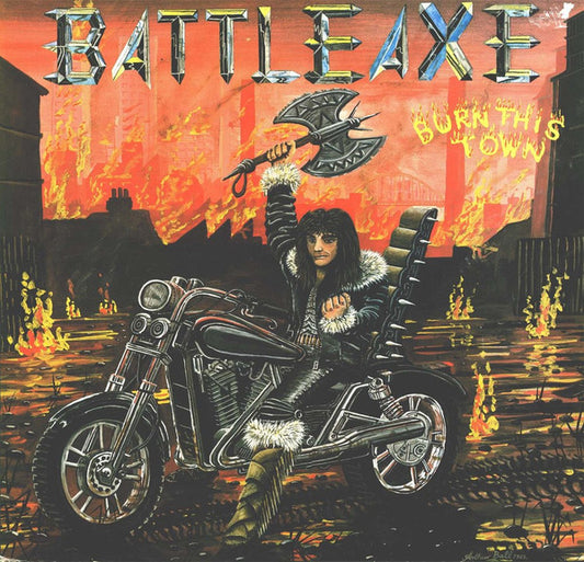 Battleaxe : Burn This Town (LP, Album)
