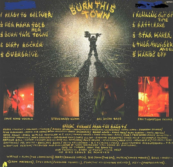 Battleaxe : Burn This Town (LP, Album)