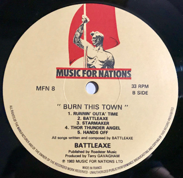 Battleaxe : Burn This Town (LP, Album)