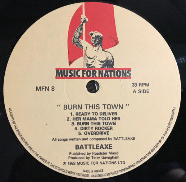 Battleaxe : Burn This Town (LP, Album)