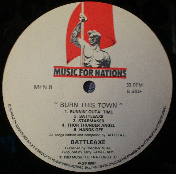 Battleaxe : Burn This Town (LP, Album)