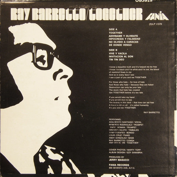 Ray Barretto : Together (LP, Mono)