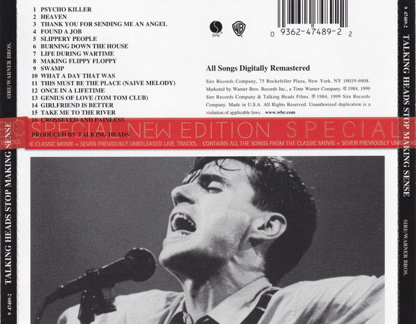Talking Heads : Stop Making Sense (HDCD, Album, RE, RM, S/Edition, Tec)