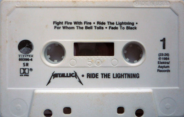 Metallica : Ride The Lightning (Cass, Album, SR)