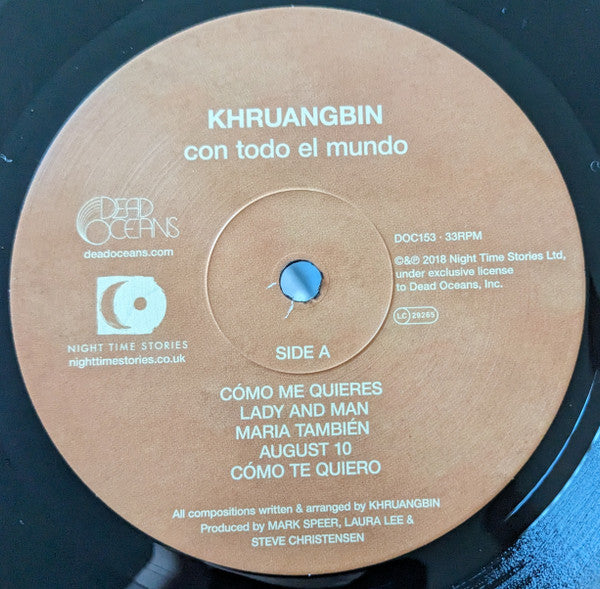 Khruangbin : Con Todo El Mundo (LP, Album, RE)