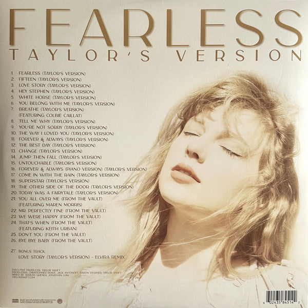 Taylor Swift : Fearless (Taylor's Version) (3xLP, Album, Ltd, RE, RP, Red)
