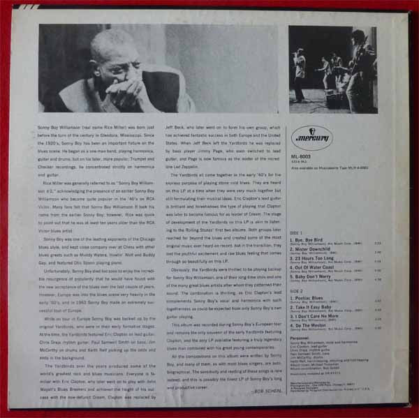 Eric Clapton And The Yardbirds Live With Sonny Boy Williamson (2) : Eric Clapton And The Yardbirds Live With Sonny Boy Williamson (LP, Album, RP)