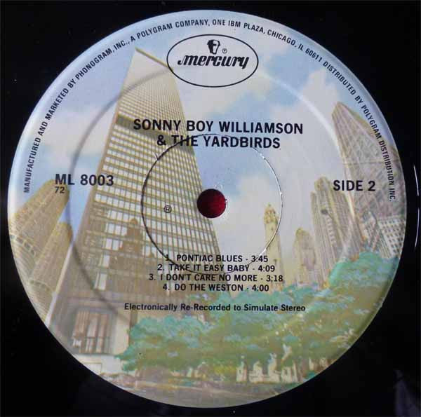 Eric Clapton And The Yardbirds Live With Sonny Boy Williamson (2) : Eric Clapton And The Yardbirds Live With Sonny Boy Williamson (LP, Album, RP)