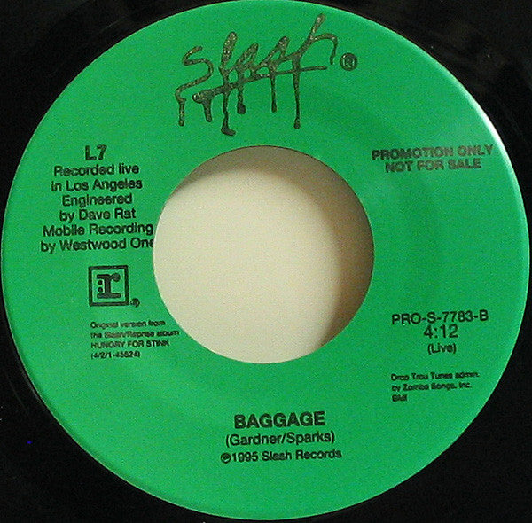 L7 : Can I Run (7", Promo)