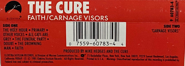 The Cure : Faith / Carnage Visors (Cass, Album, SR)
