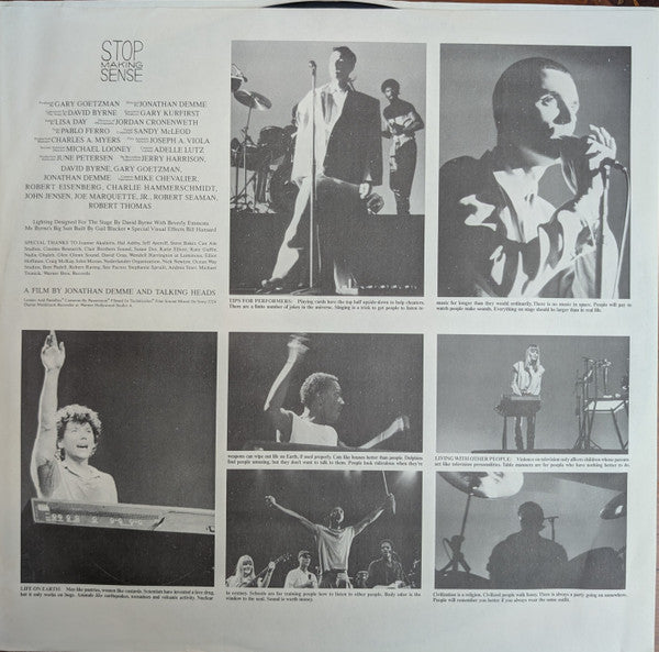 Talking Heads : Stop Making Sense (LP, Album, Club)